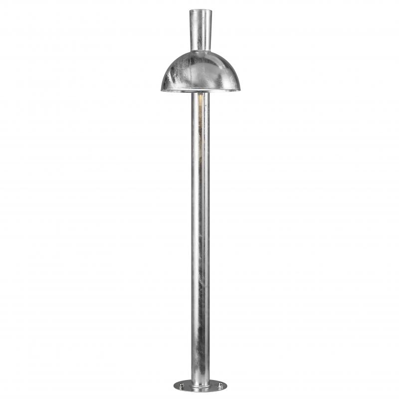 Nordlux Arki Wegeleuchte verzinkt mit kuppelartigem Lampenschirm